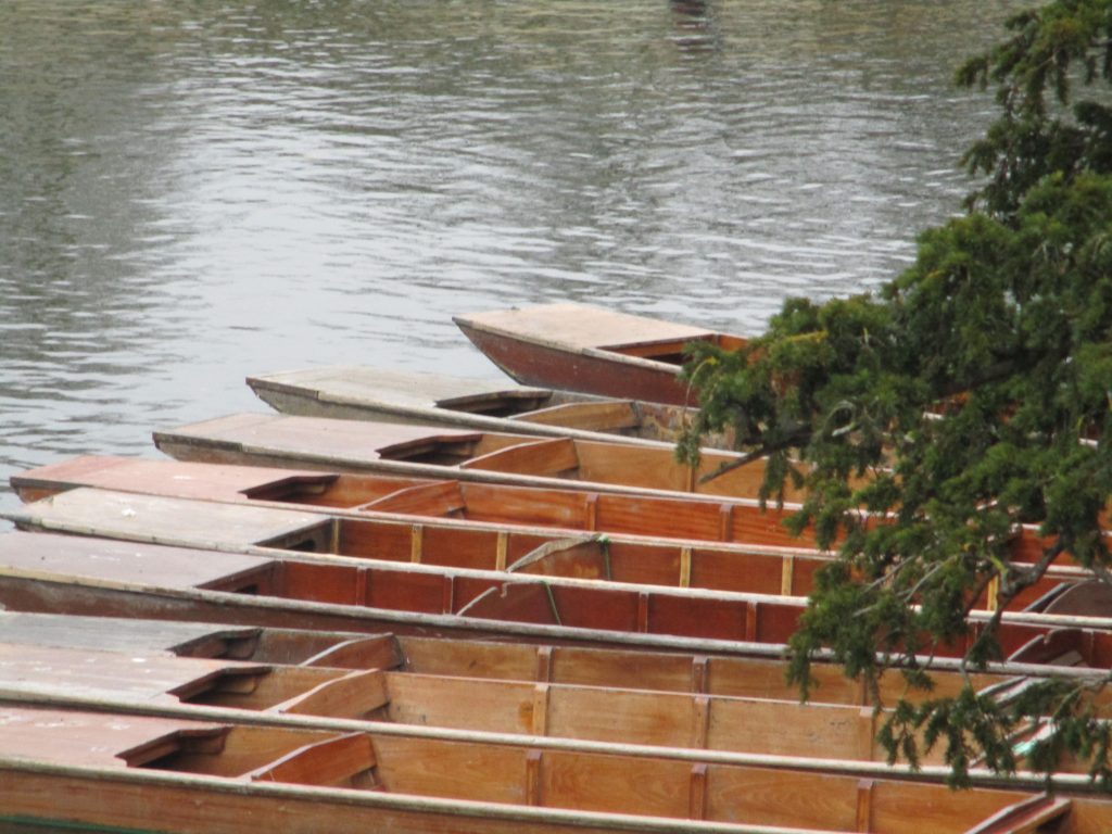 Photograph of empty punts